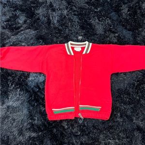 Boy’s Gucci Red zip up jacket. Size 36 months (3T)